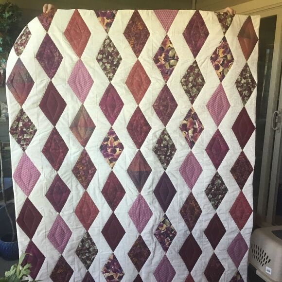 Handmade Quilt. NWOT. 64” x 56” - Picture 1 of 11